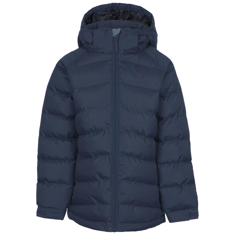 Kinder Steppjacke Amira mit Kapuze Mädchen Marineblau