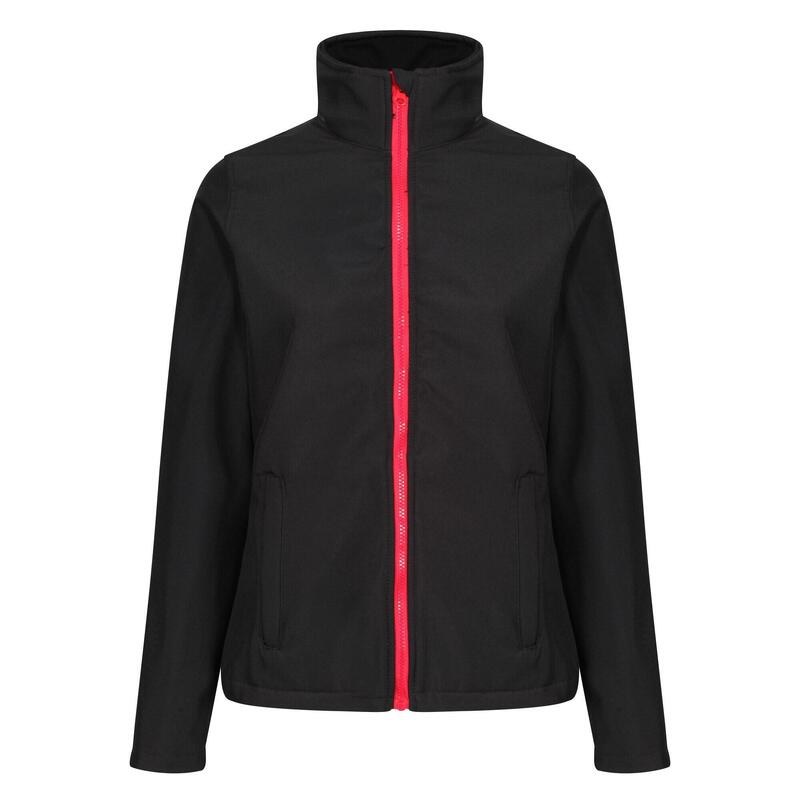 Standout Womens/Ladies Ablaze Printable Soft Shell Jacket (Black/Classic Red)