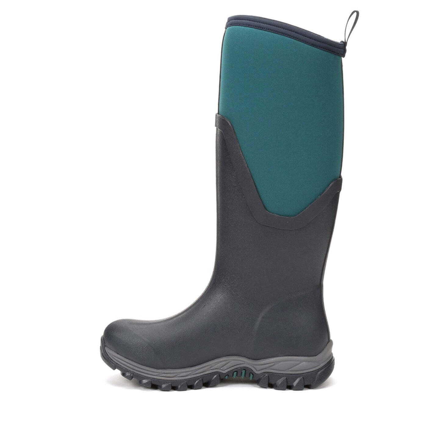 Womens/Ladies Arctic Sport Tall Pill On Wellie Boots (Navy/Spruce) 3/4