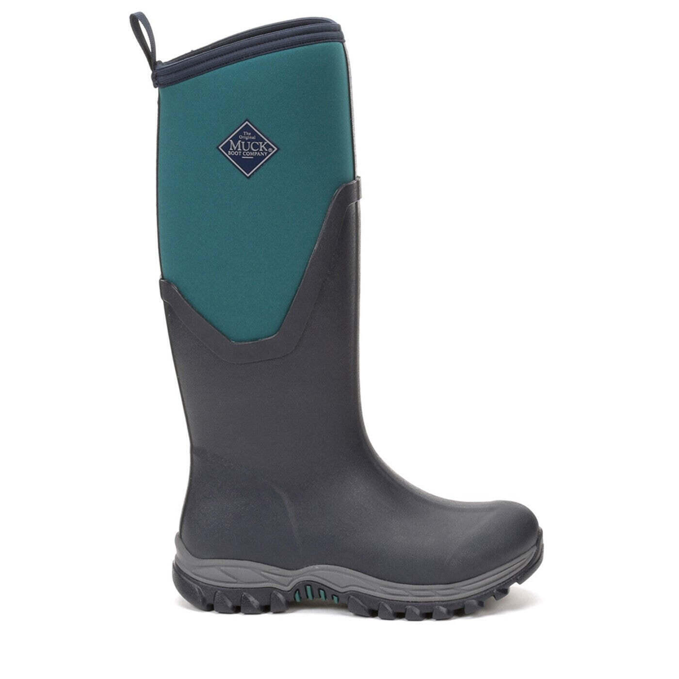 Womens/Ladies Arctic Sport Tall Pill On Wellie Boots (Navy/Spruce) 4/4
