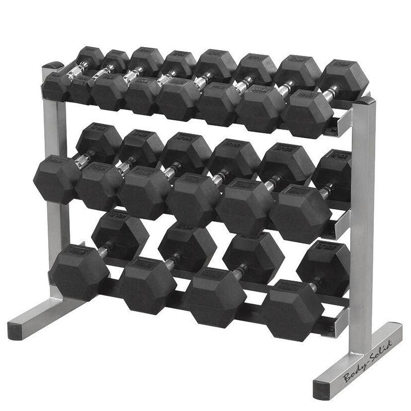 Dumbbell rek opbergrek - 3 laags - Body-Solid GDR363