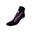 Chaussettes gym wellness adulte fitness antidérapante antibactérien noir fucsia