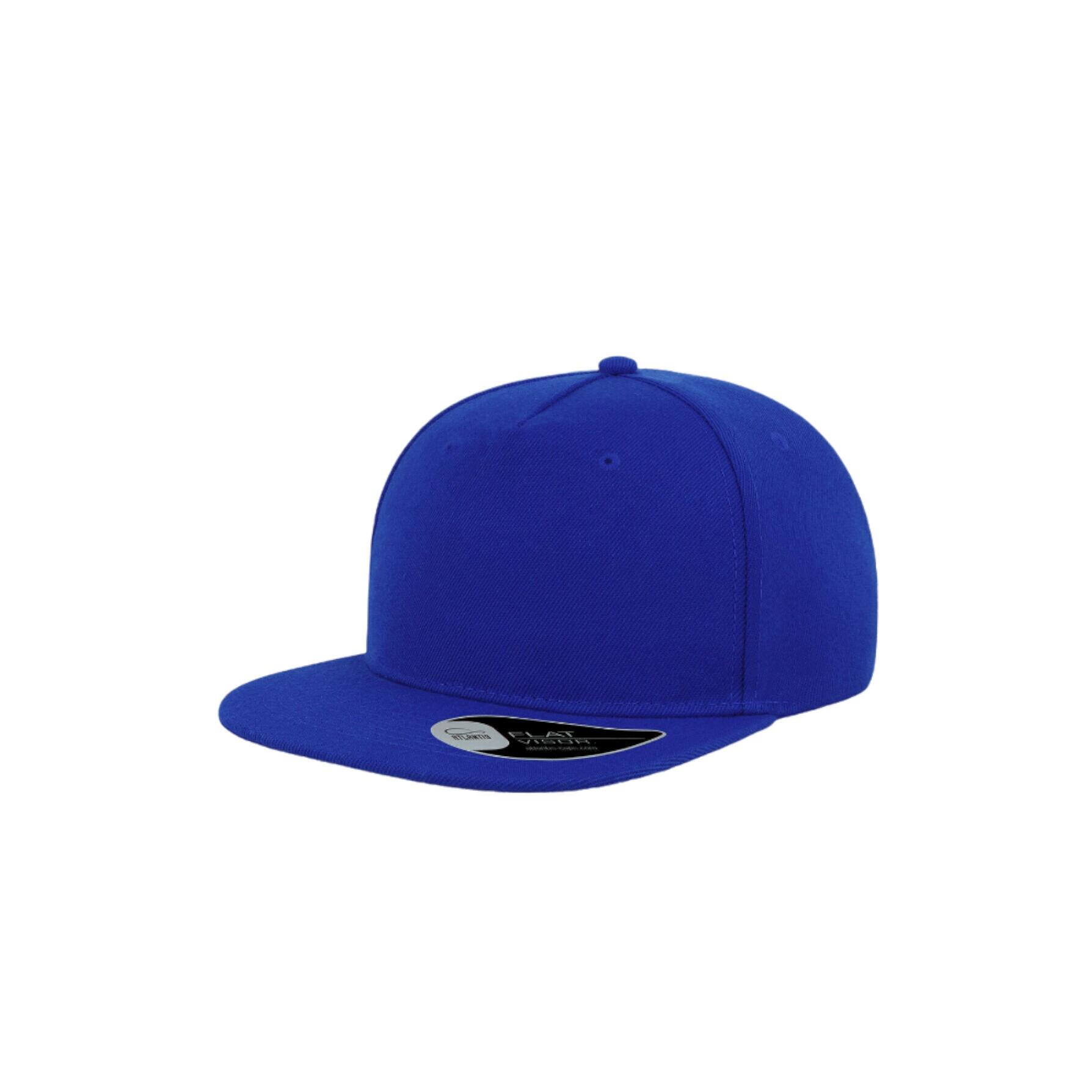 Cappello a visiera piatta misto (blu reale)