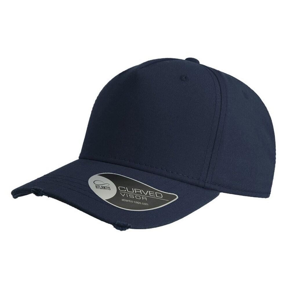 Cappello effetto consumato misto (blu navy)