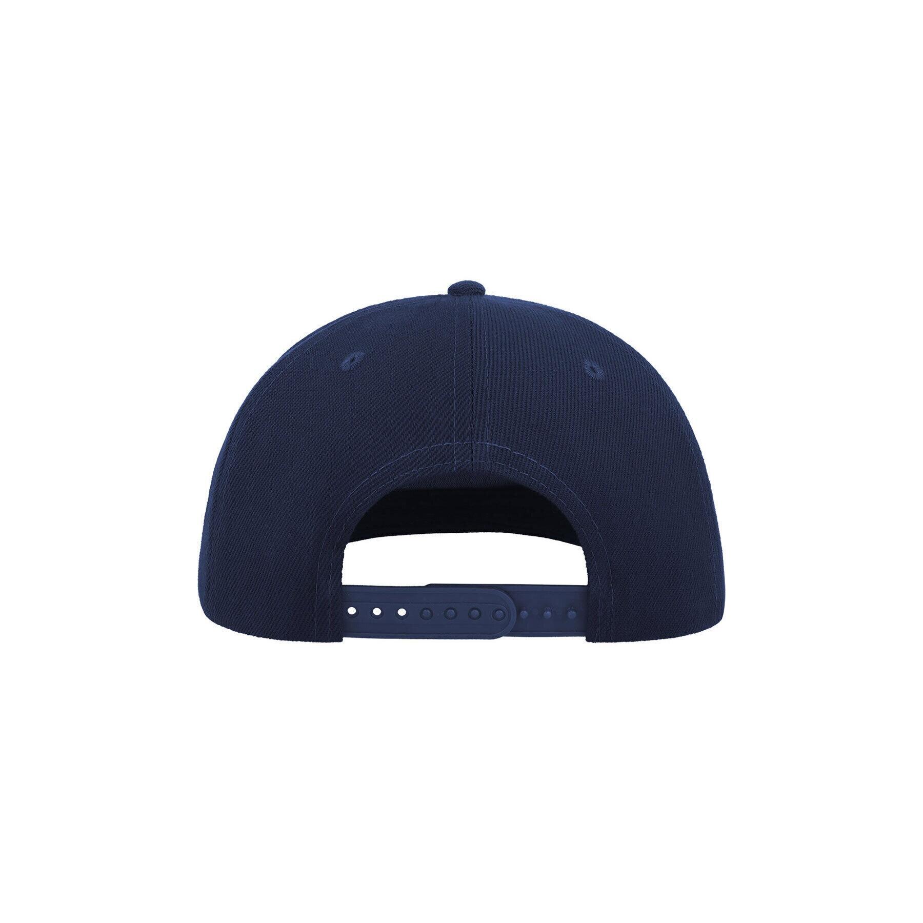 Flat Visor 5 Panel Cap (Navy) 2/4