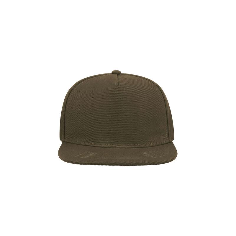 Flat Visor 5 Paneel Kappe Damen und Herren Olive