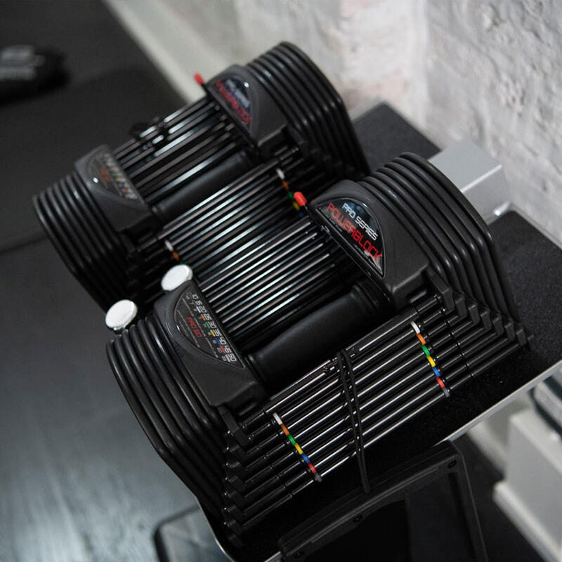 Verstelbare dumbbell / dumbell set 1 tot 32 kg - Powerblock Pro EXP 5-70