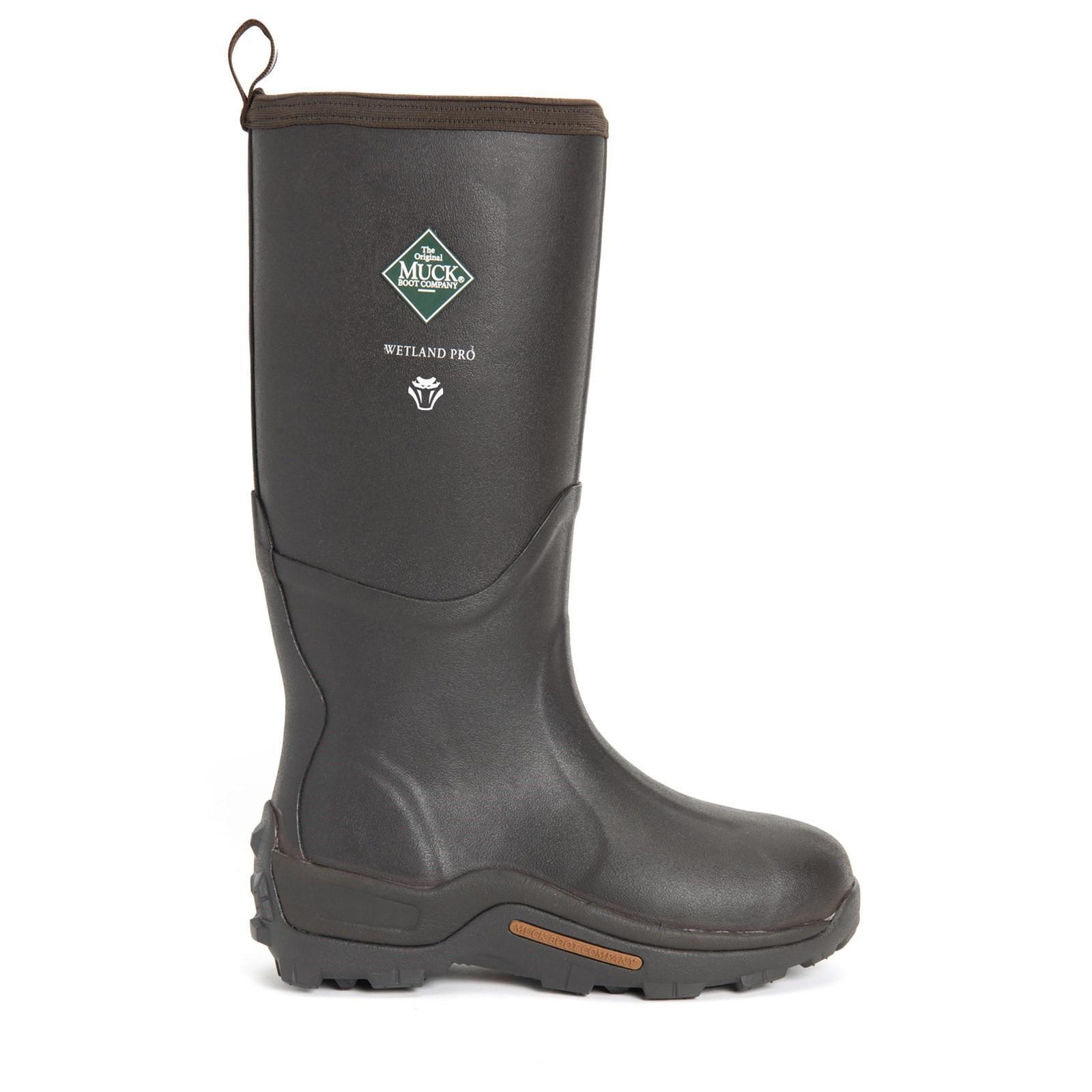 Mens Wetland Pro Wellington Boots (Brown) 3/4