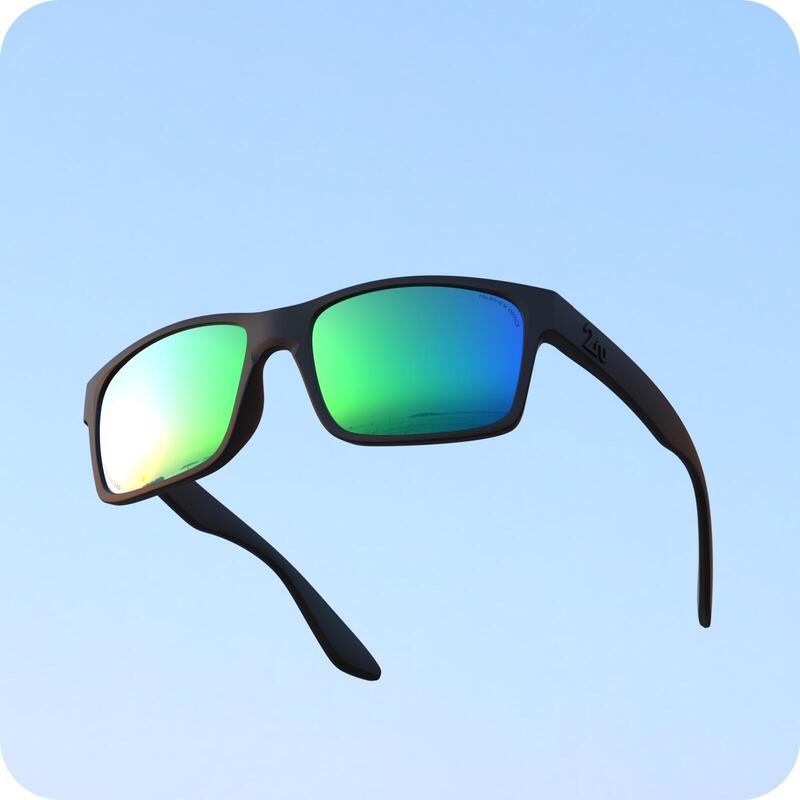 OVO™ 偏光鏡太陽眼鏡（黑色框架）- 綠/黑色