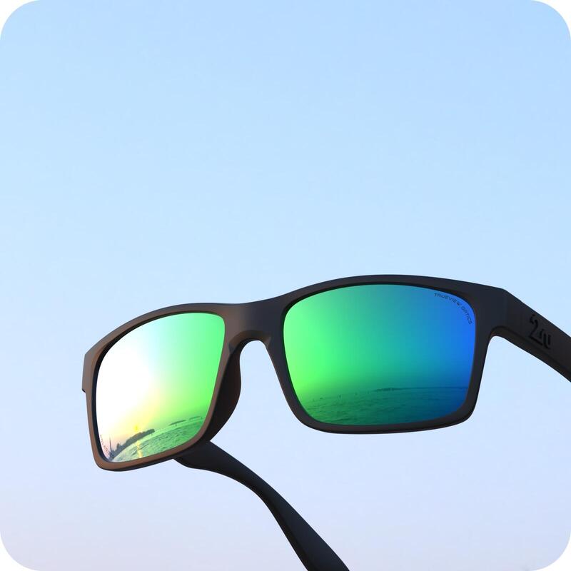 OVO™ 偏光鏡太陽眼鏡（黑色框架）- 綠/黑色