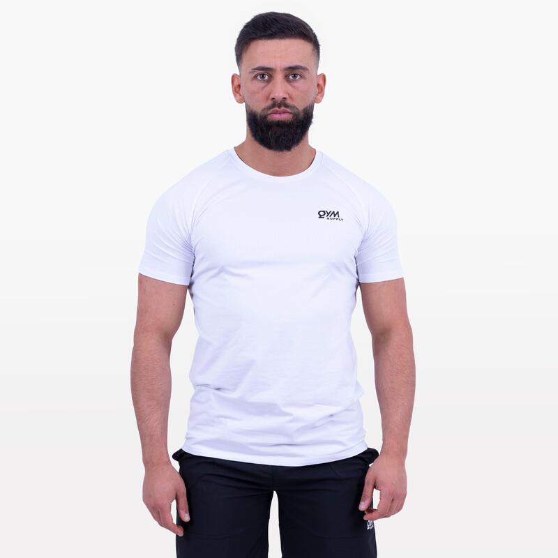 T-shirt à logo emblématique Homme- Blanc