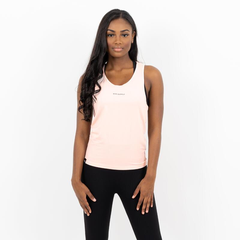 Razorback tanktop Dames - Roze