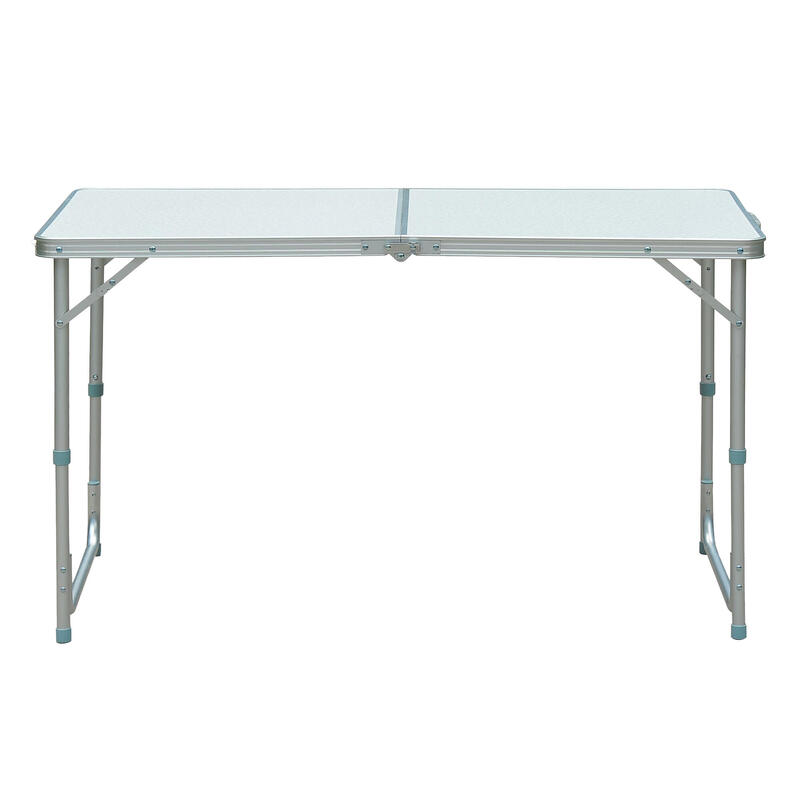 Mesa Dobrável Campismo 120x60-54-70cm Prata Outsunny