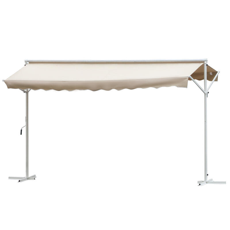 Toldo de Pie Outsunny 300x295x255 cm Beige