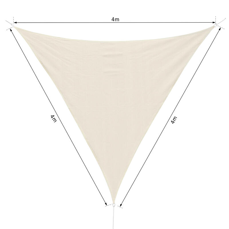 Toldo Vela 4x4x4 m Creme Outsunny