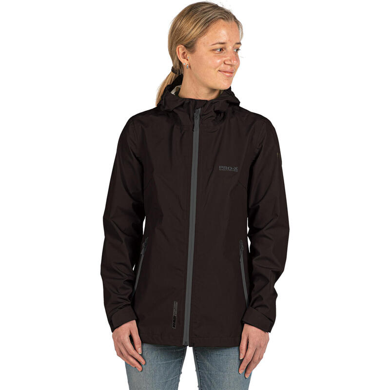 Outdoorjas kim dames polyamide noir taille 38