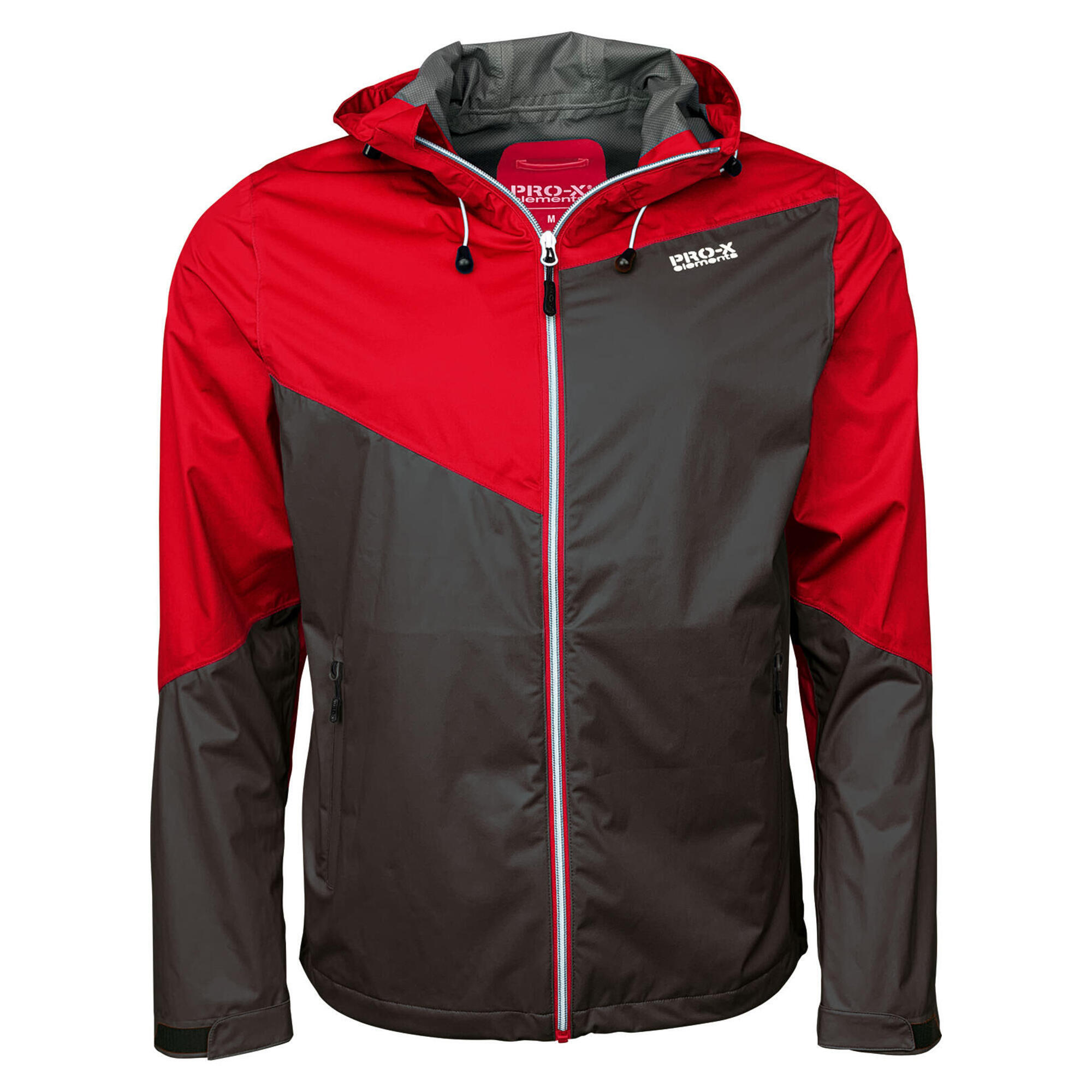 LIAM men's functional jacket Anthracite - Red