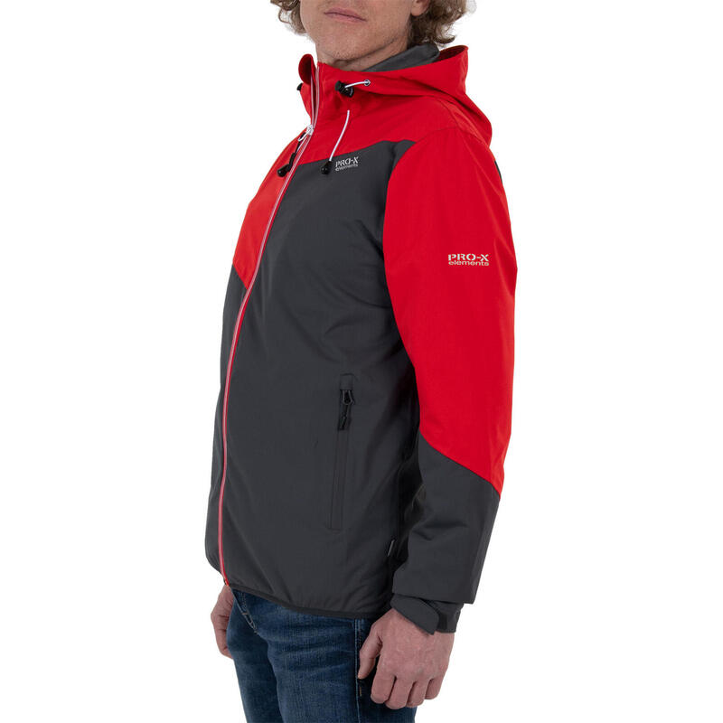 Herren Funktionsjacke LIAM Anthrazit - Rot