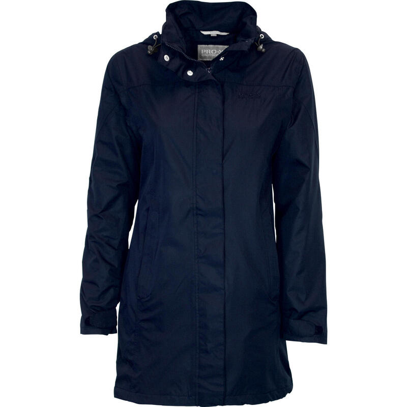 Outdoorjas Jenna dames polyester marineblauw maat 54