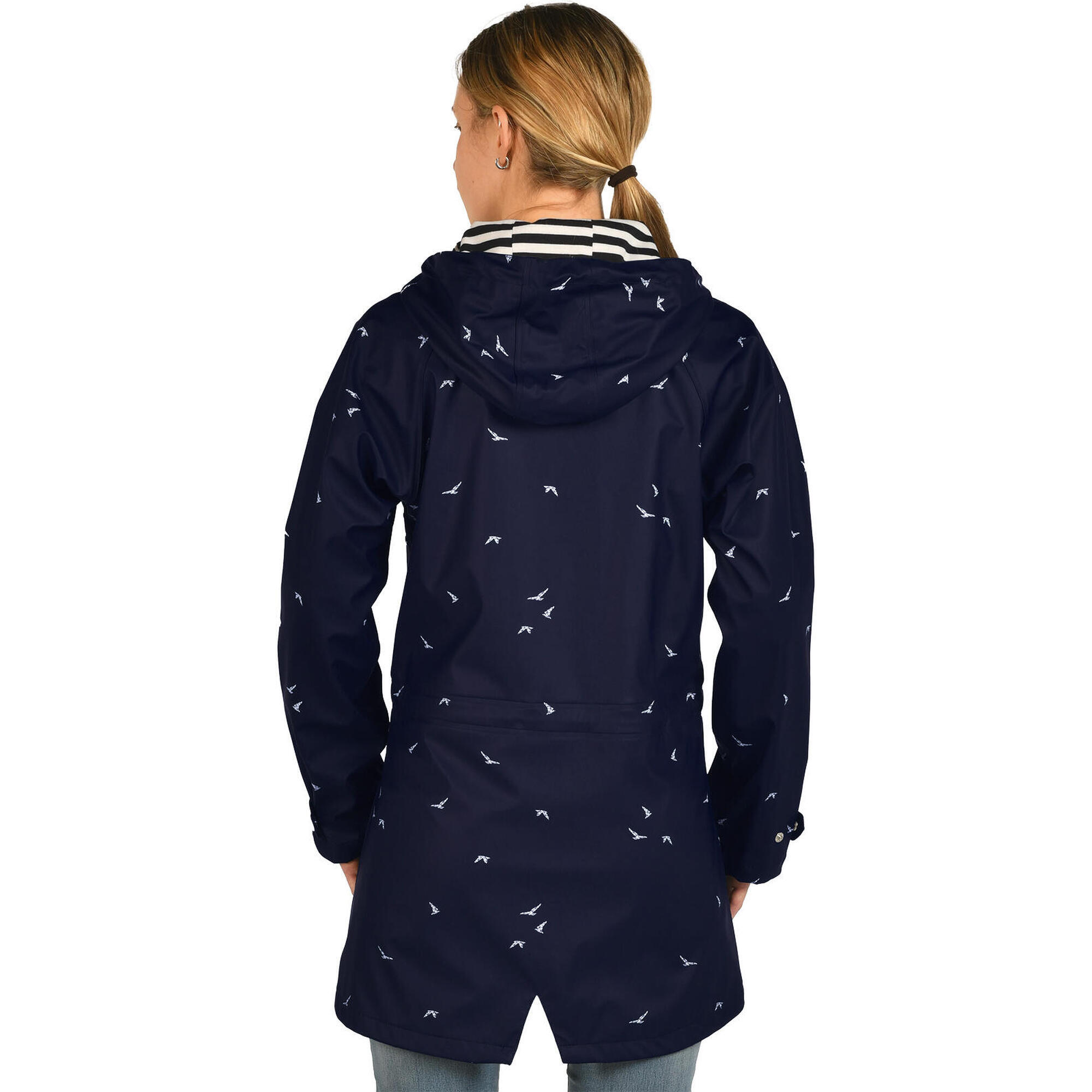 MARLY women's rain jacket navy blue