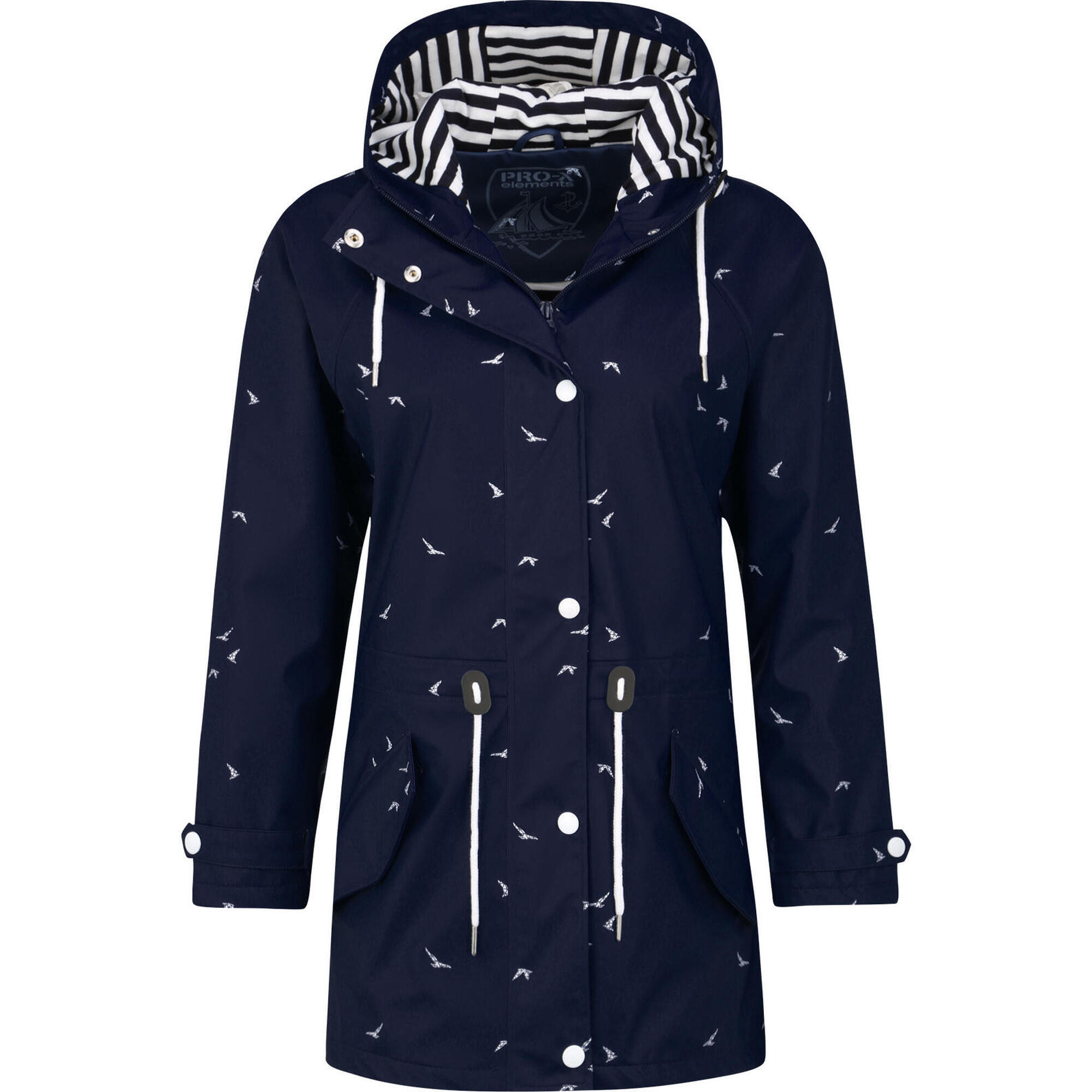 MARLY women's rain jacket navy blue