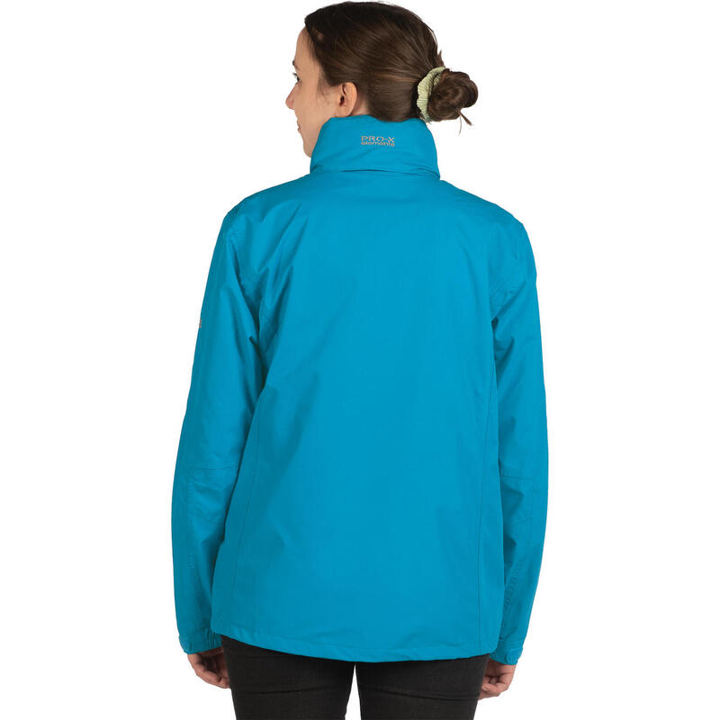 Outdoorjas Carrie dames polyester lichtblauw mt 34