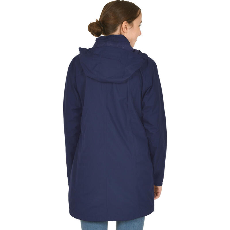 Outdoorjas Jenna dames polyester marineblauw maat 54