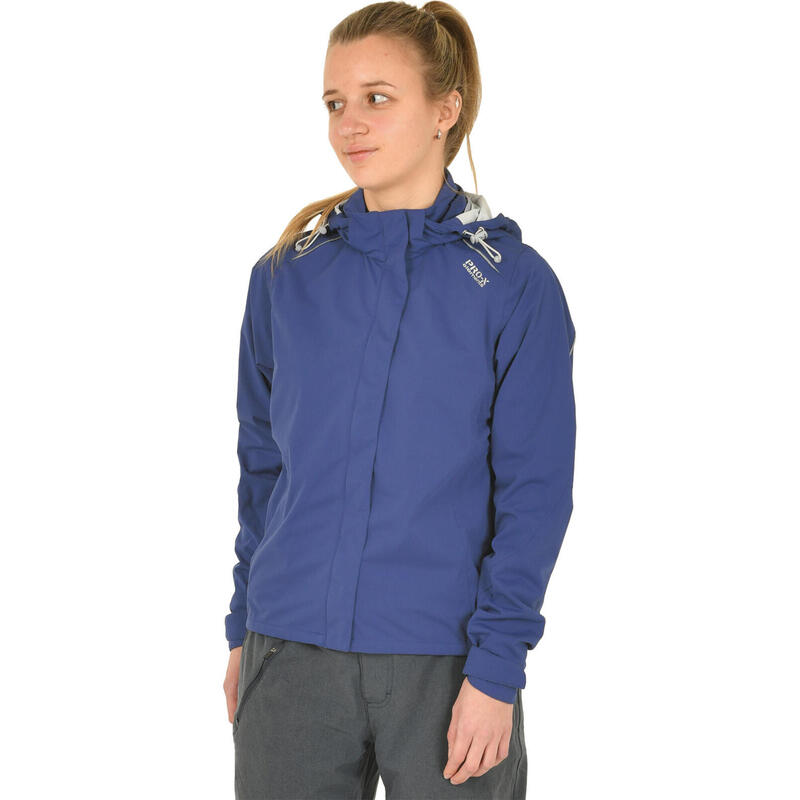 Fietsjack Layla dames polyester blauw maat 40