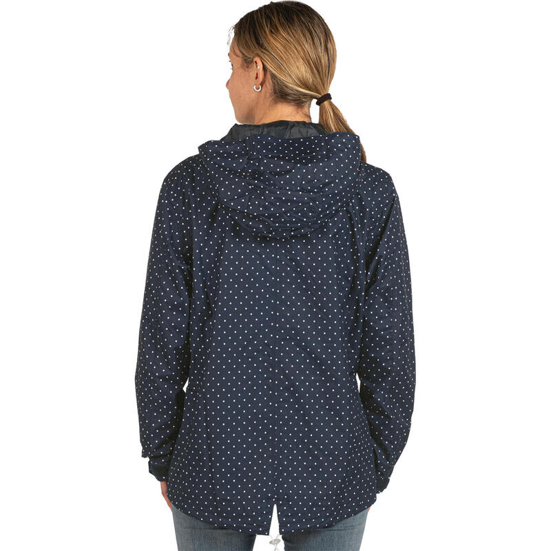 Outdoorjas Lucie dames polyester blauw maat 42