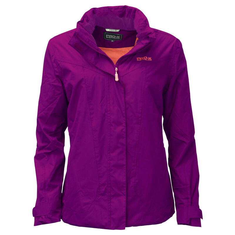 Outdoorjas Cindy dames polyester paars maat 36