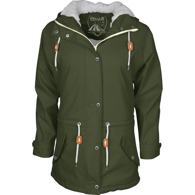 Damen Regenjacke KIRA dark green