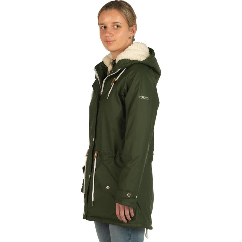 Damen Regenjacke KIRA dark green