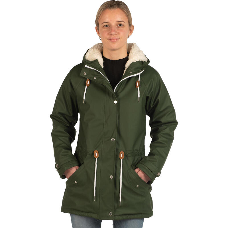 Damen Regenjacke KIRA dark green