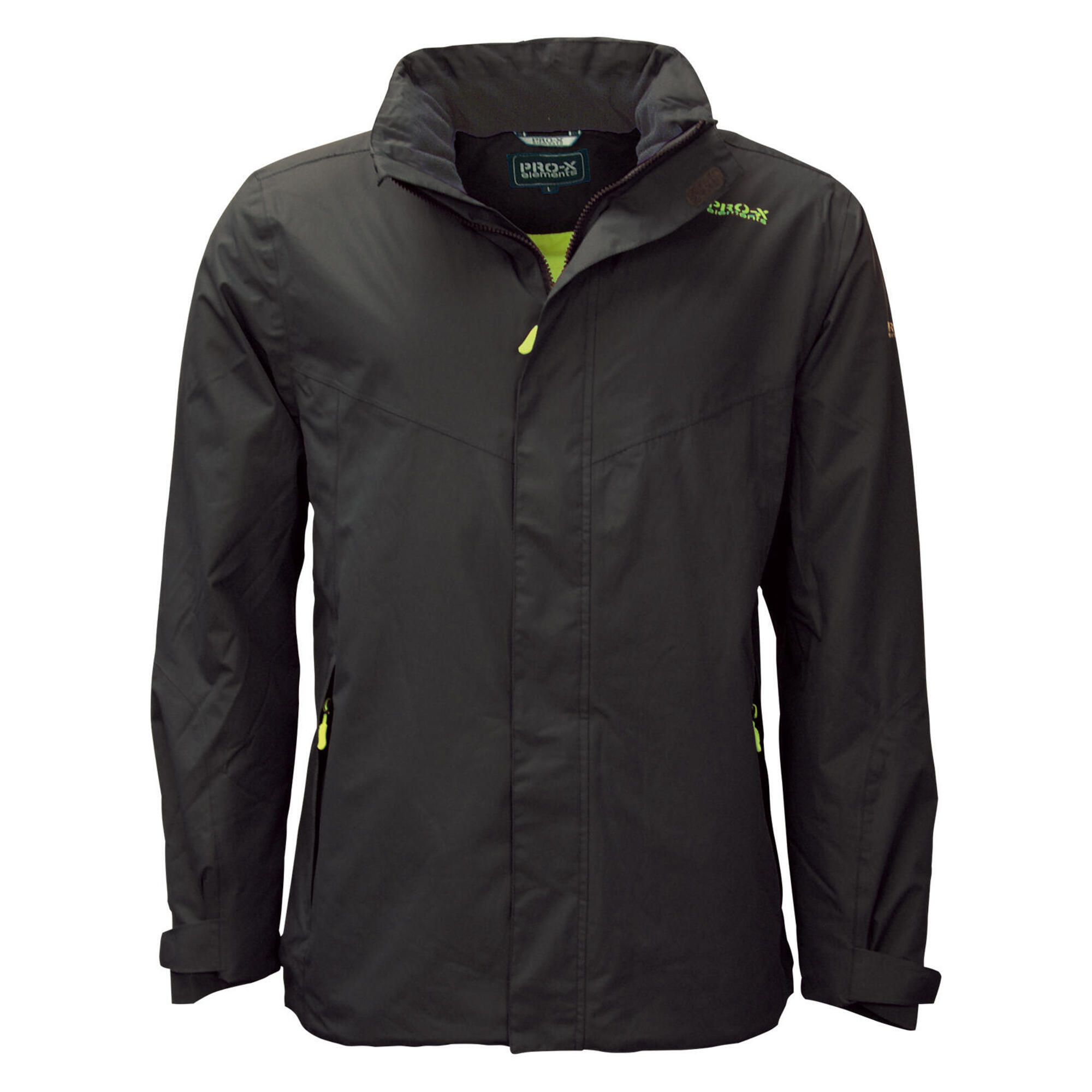 Men's PHASE ANTHRAZIT/WILD LIME functional jacket