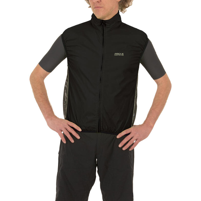 veste de cyclisme homme en polyamide noir