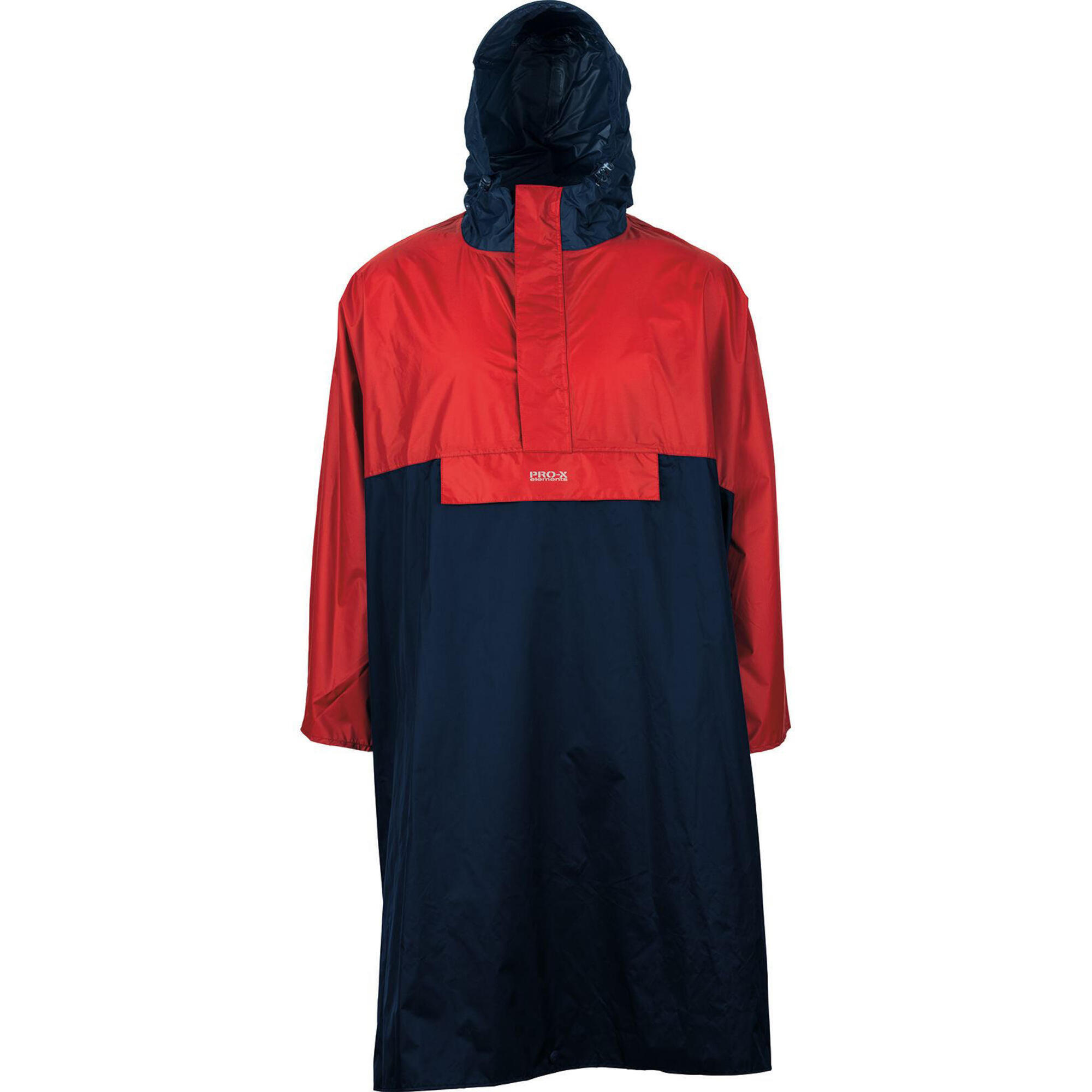 Poncho antipioggia da uomo DAVOS Navy/Red