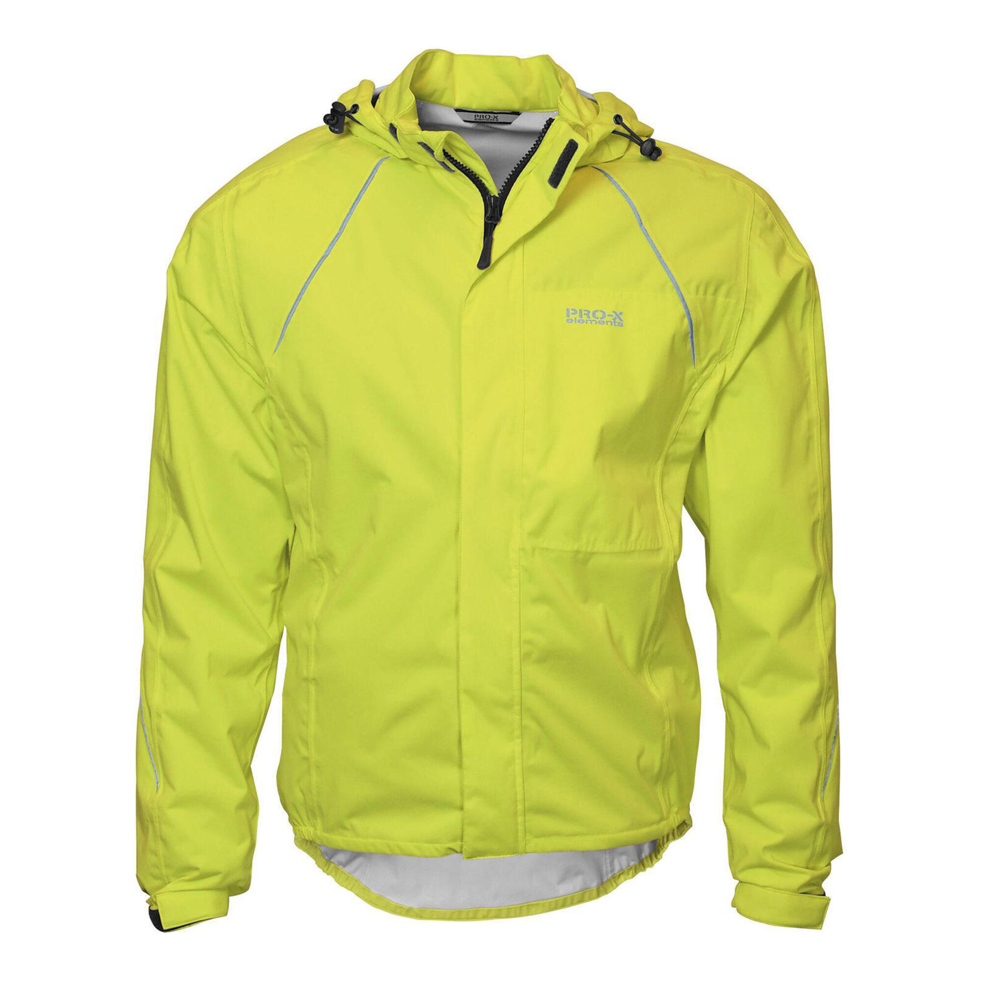 JAYDEN men's neon yellow cycling jacket