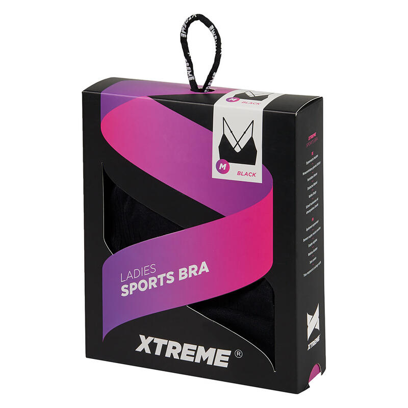 Xtreme - Sport-BH Damen - Schwarz - M - 1-teilig - Sport-BHs