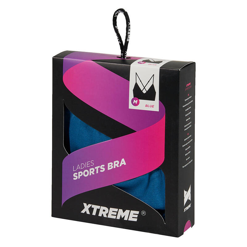 Xtreme - Sport-BH Damen - Blau - XL - 1-teilig - Sport-BHs