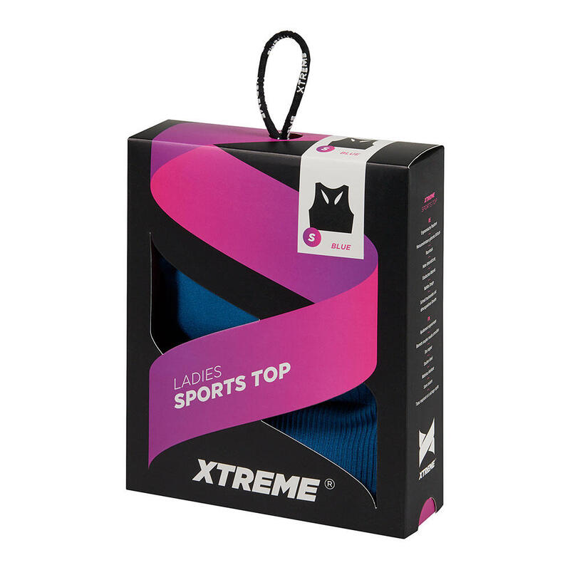 Xtreme - Sport top dames - Blauw - XL - 1-Stuk - Sport topje