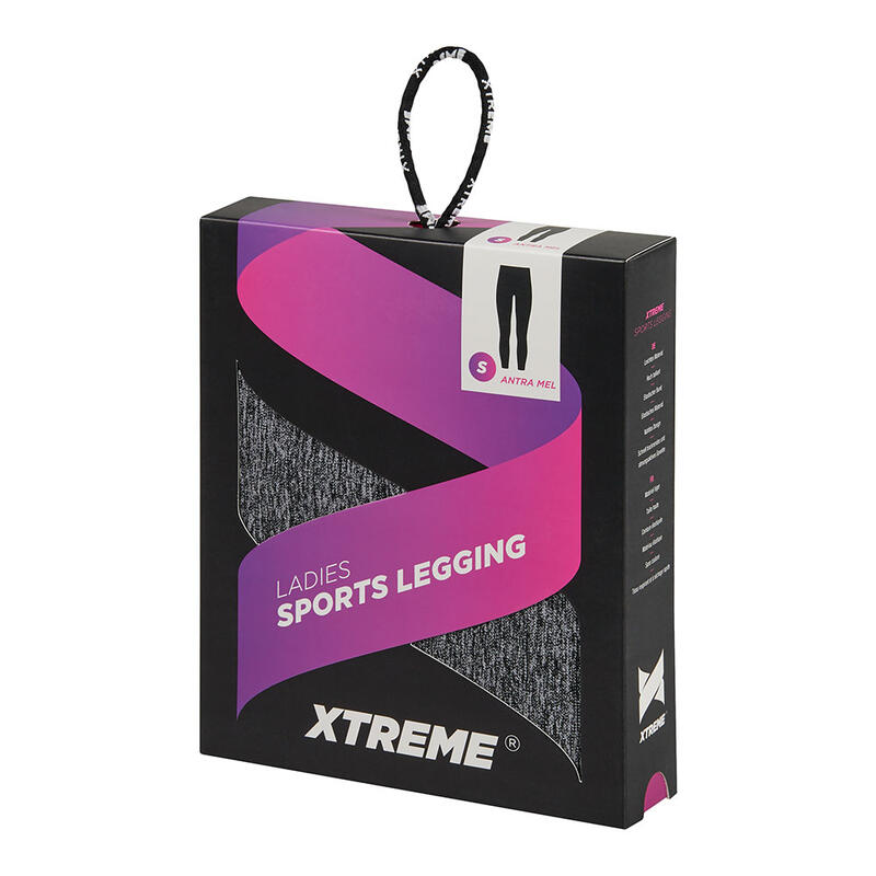 Xtreme - Sportlegging dames - Zwart - L - 1-Stuk - Sportlegging dames squat