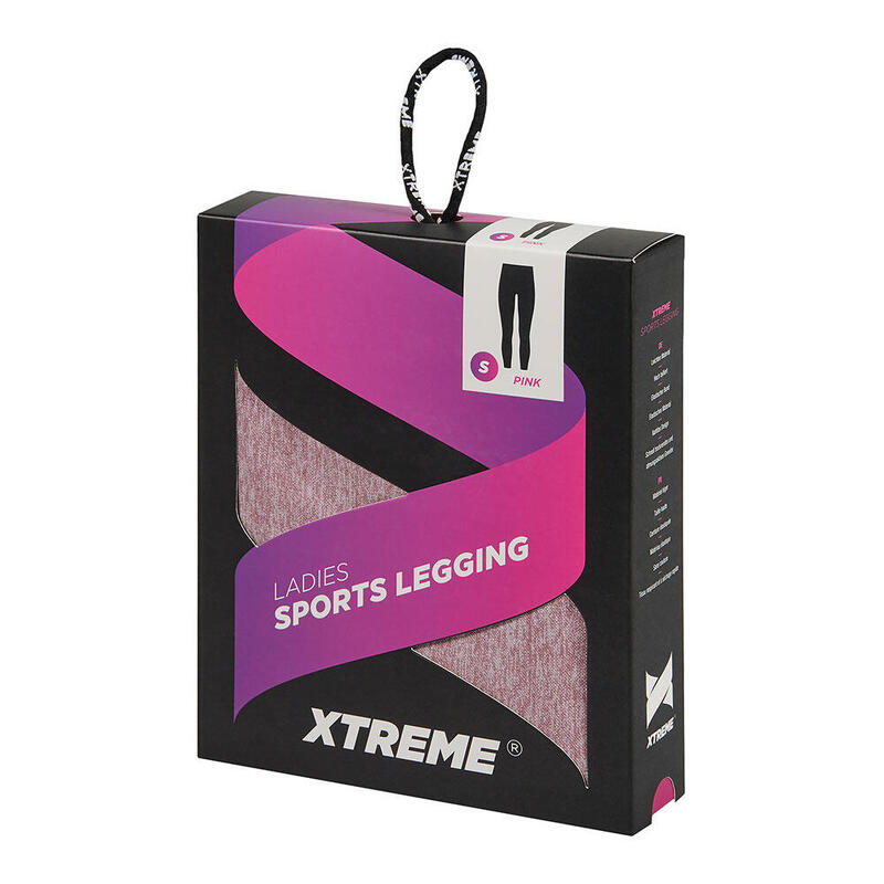 Xtreme - Sportlegging dames - Roze - L - 1-Stuk - Sportlegging dames squat proof