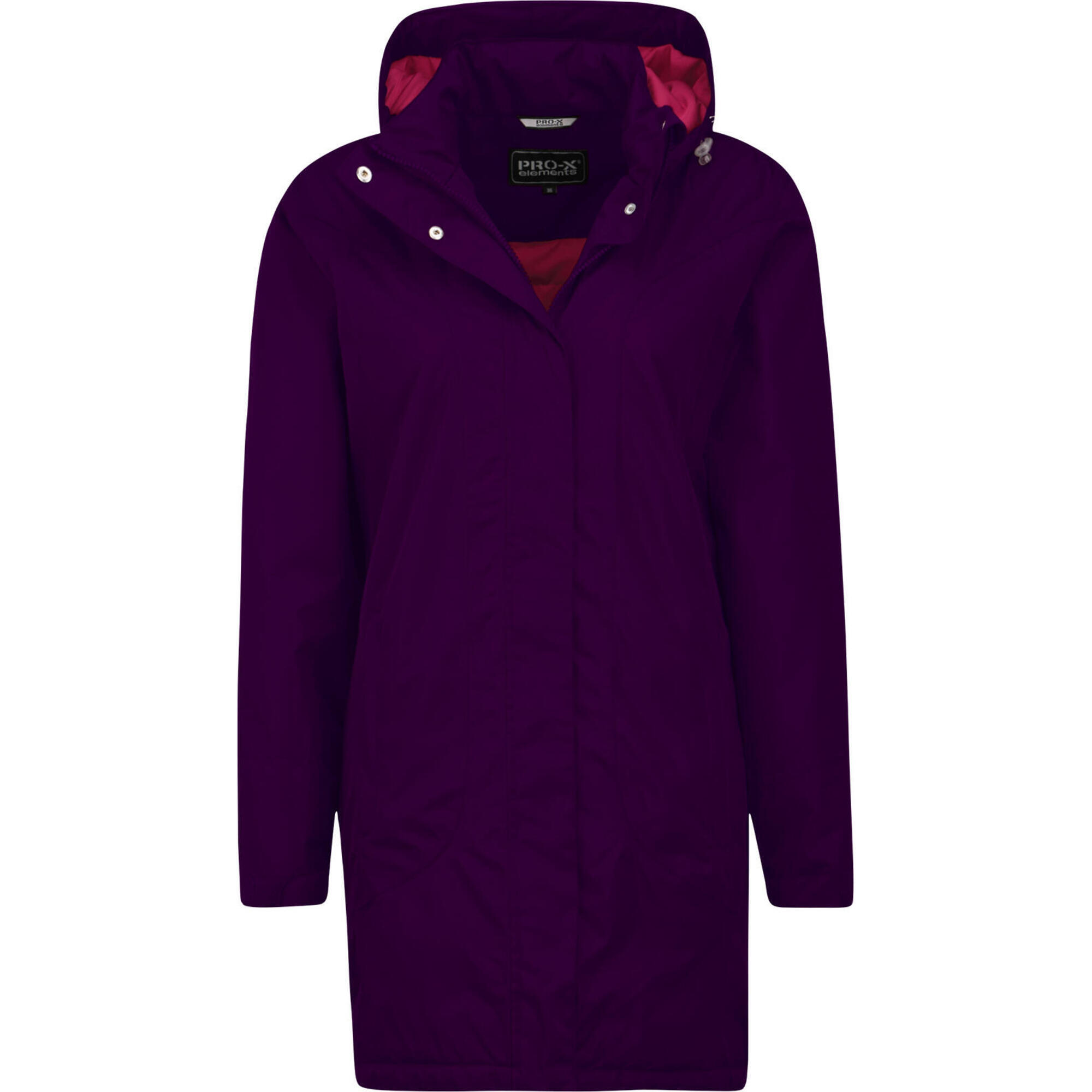 Women's raincoat CLAIRE Aubergine-Rouge