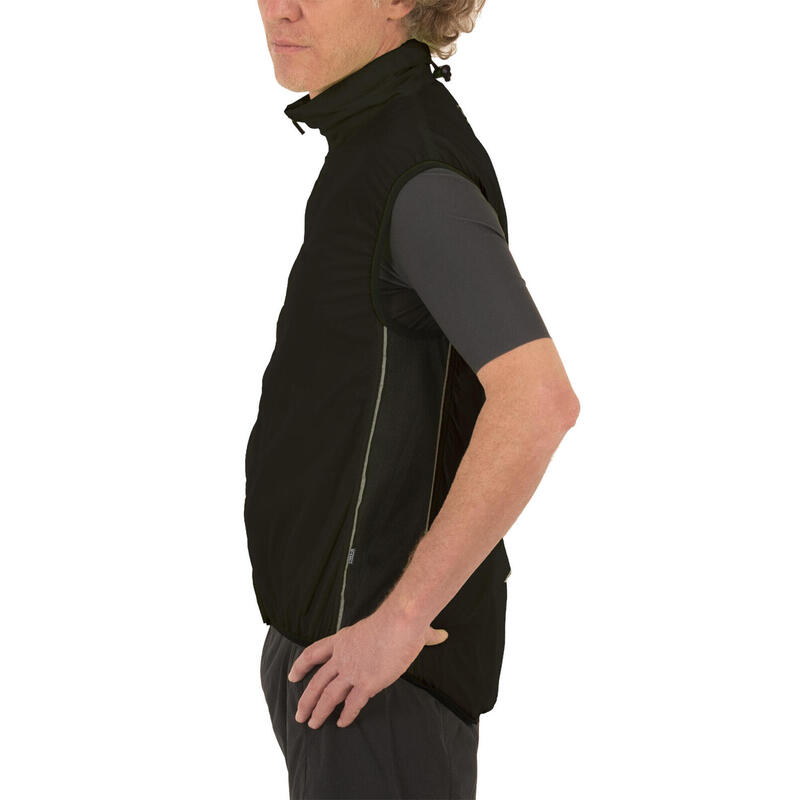 veste de cyclisme homme en polyamide noir