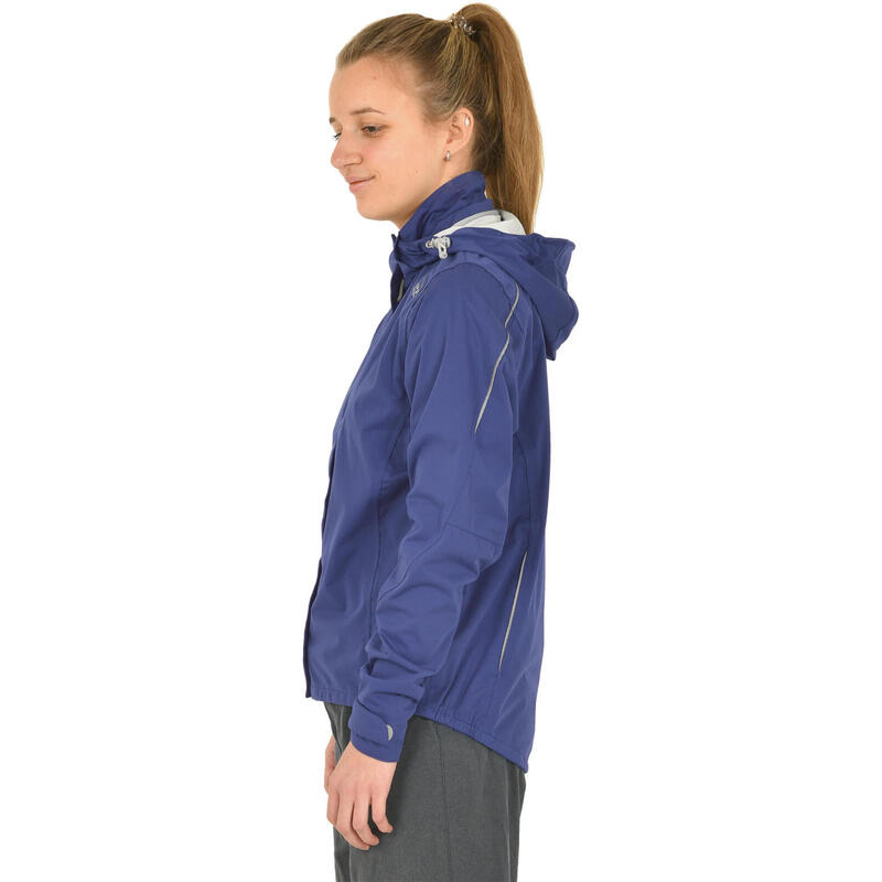 Fietsjack Layla dames polyester blauw maat 40