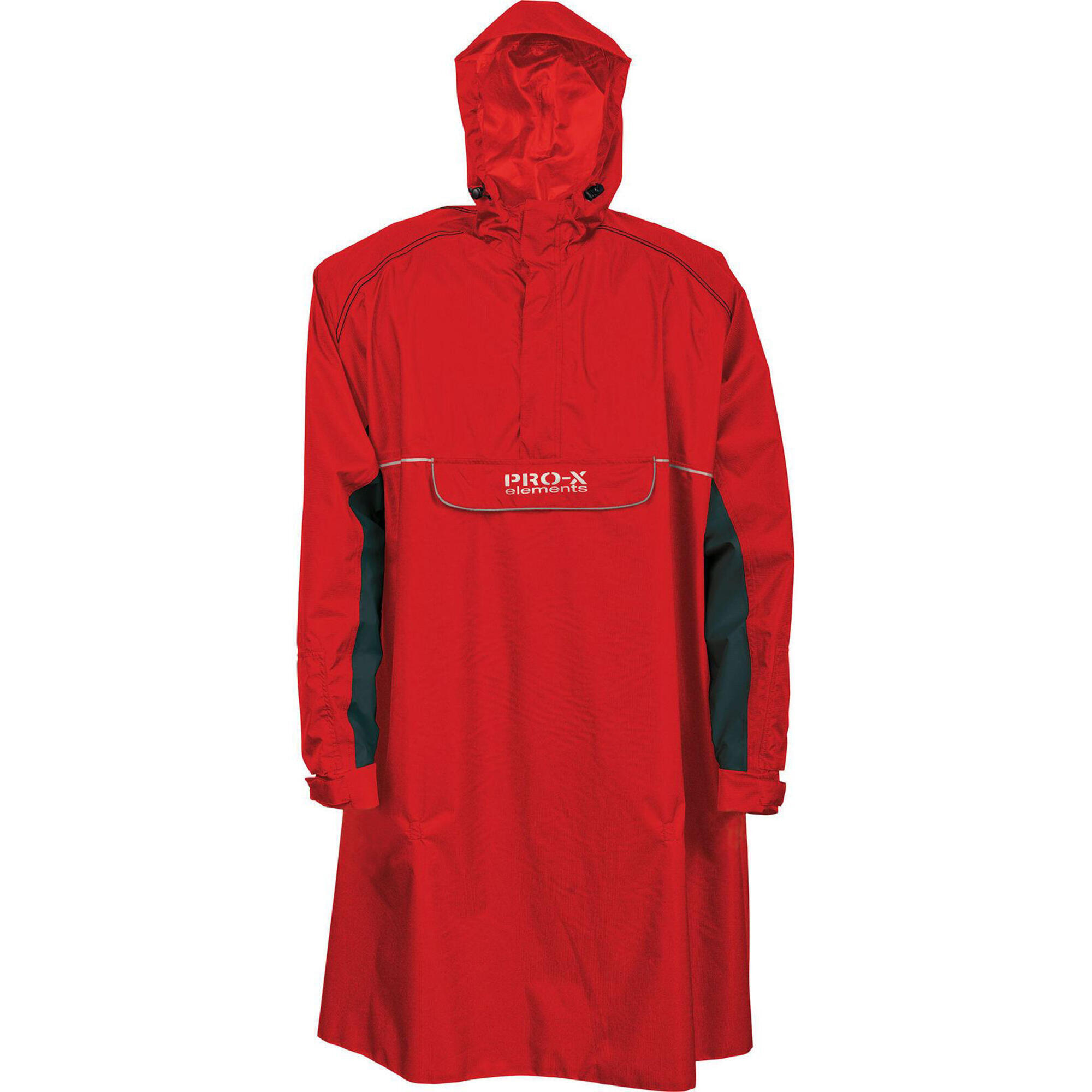 Unisex rain poncho BERN red/navy