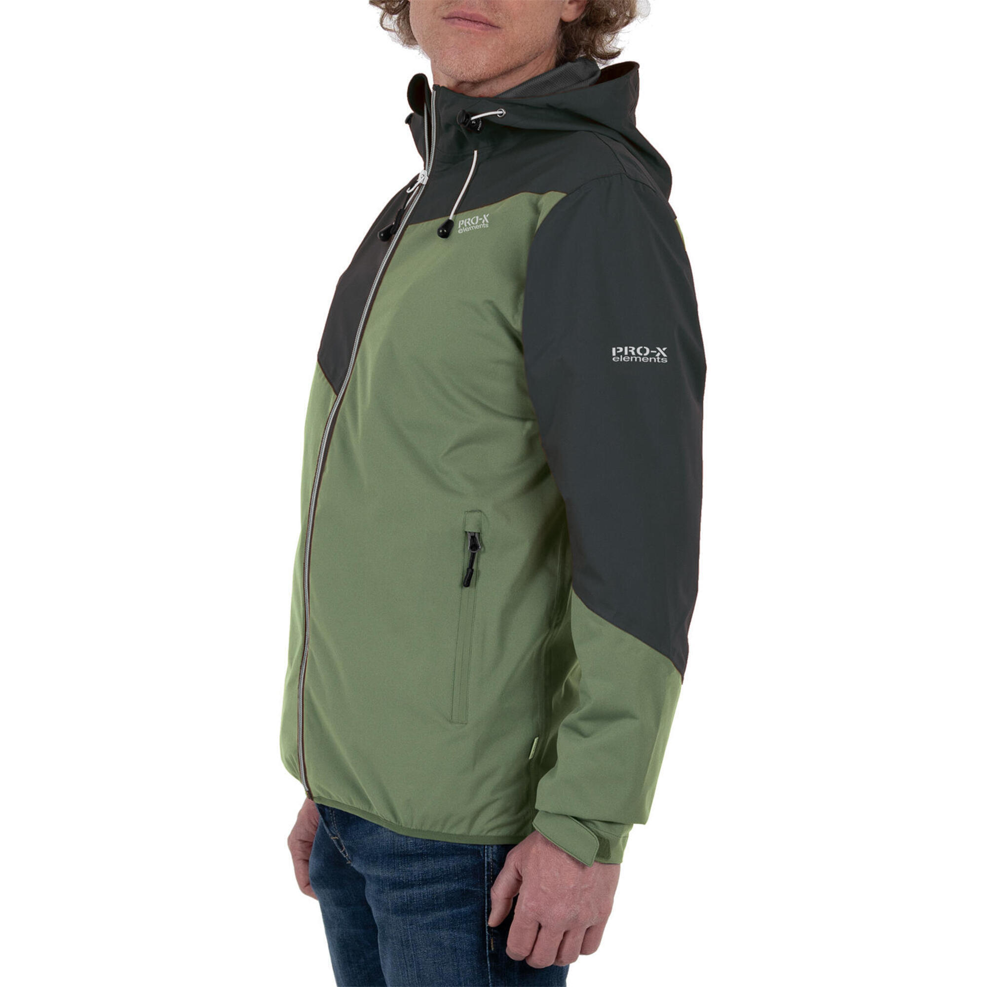 Men's LIAM Hydro Green functional jacket - Anthracite