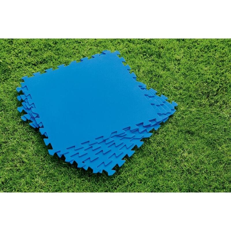 Bestway Flowclear Bodenfliesen blau 50 x 50 x 0,4 cm (9 Stück)