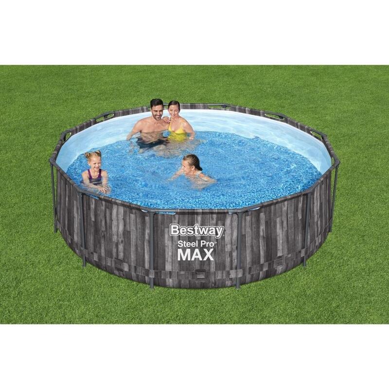 Piscine ensemble Bestway Steel Pro MAX ronde bois Ø 366 x 100 cm