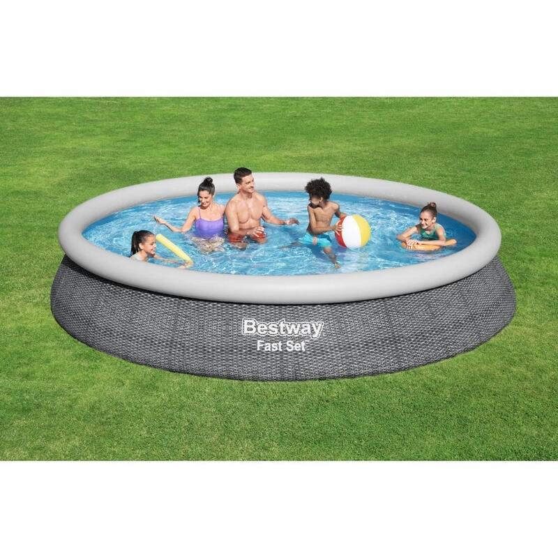 Bestway - Fast Set - Aufblasbarer Pool mit Filterpumpe - 457x84 cm - Rund